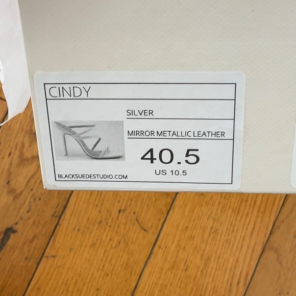 Black Suede Studio Cindy Strappy Slip on Sandal, Size: EU 40.5 - Picture 7 of 14